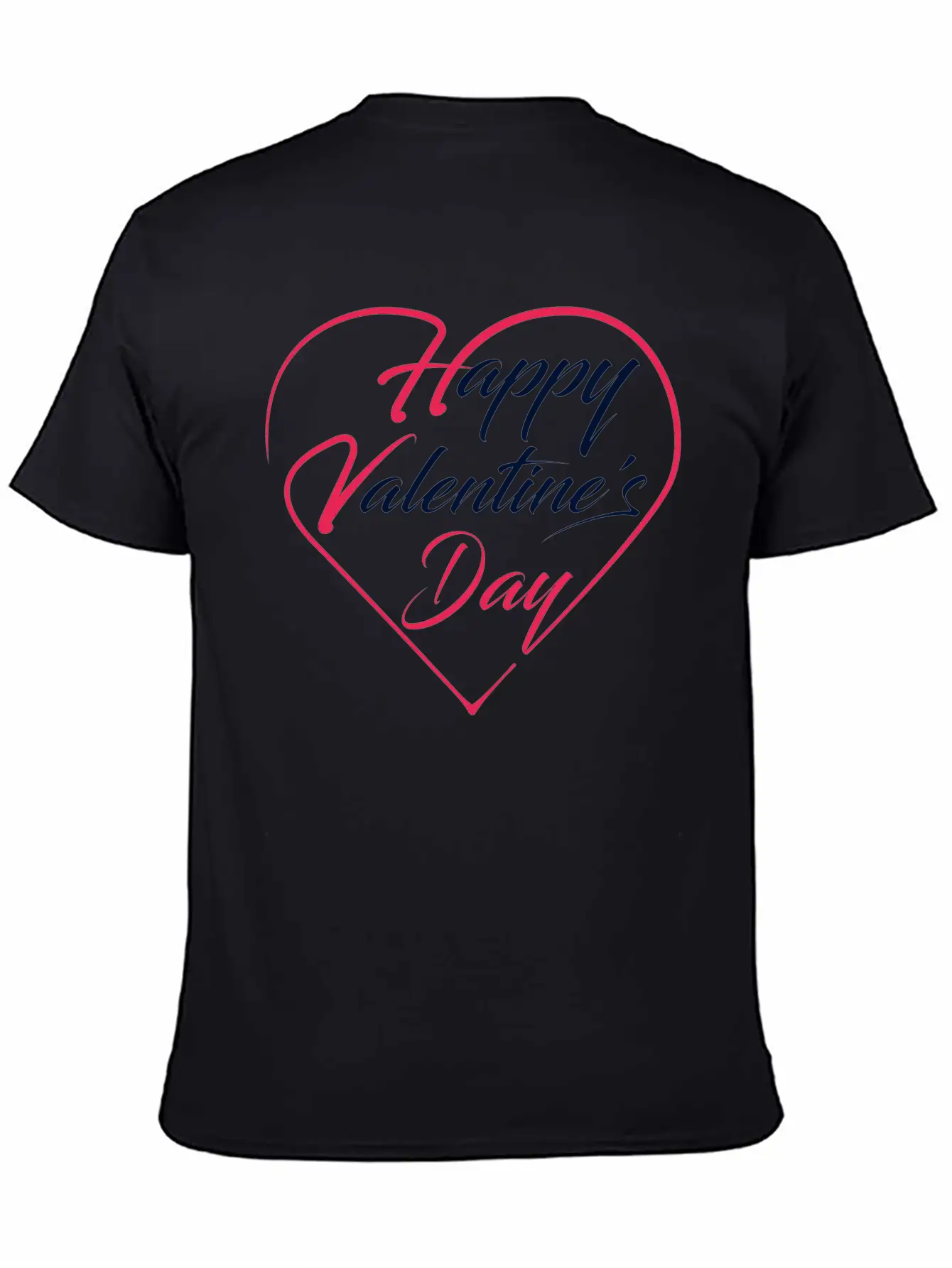 Happy Valentine's Day Unisex Short Sleeve Soft Cotton T-Shirt – Casual Everyday Wear
