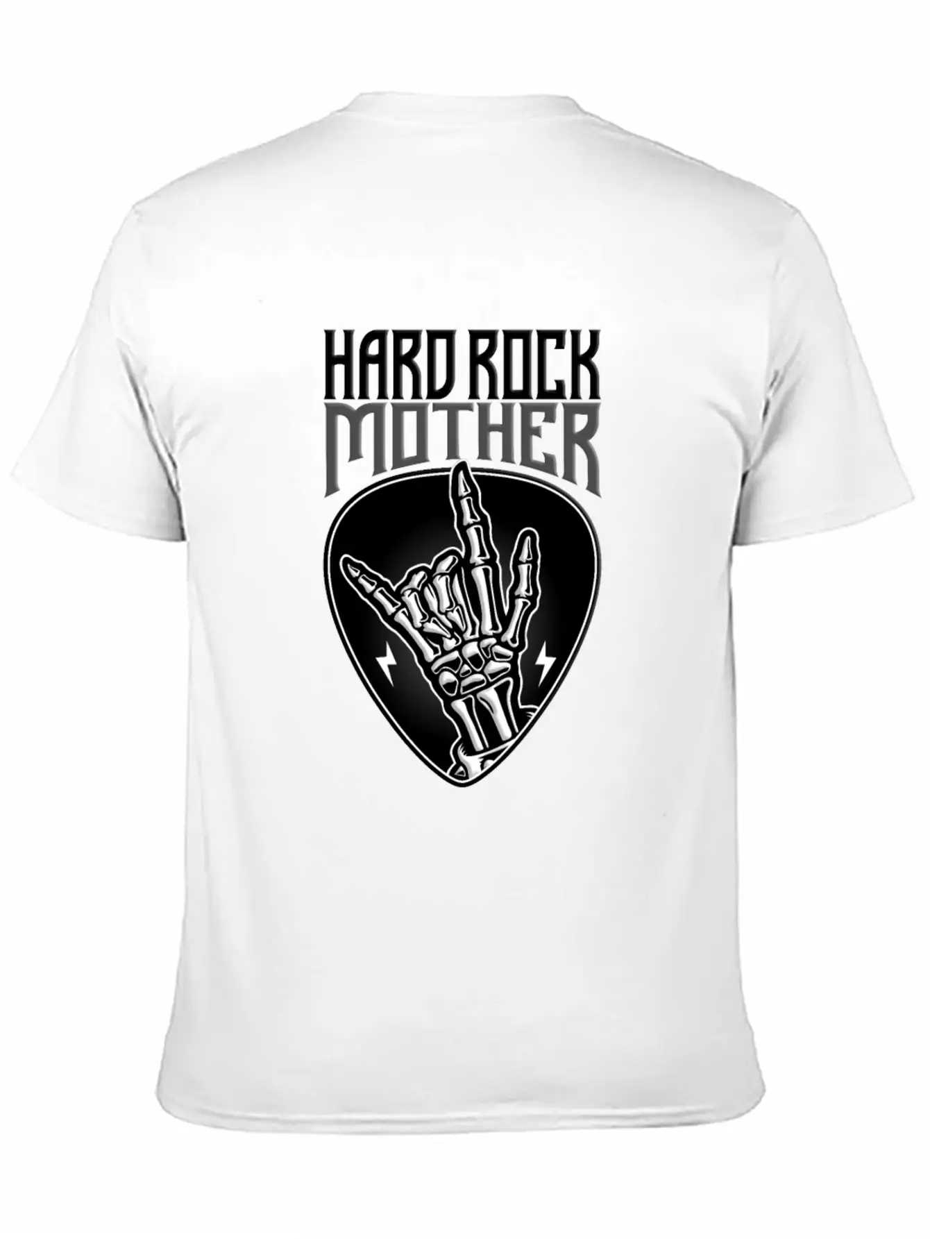 Hard Rock Mother Rock Hand Sign Unisex Short Sleeve Soft Cotton T-Shirt – Casual Everyday Wear