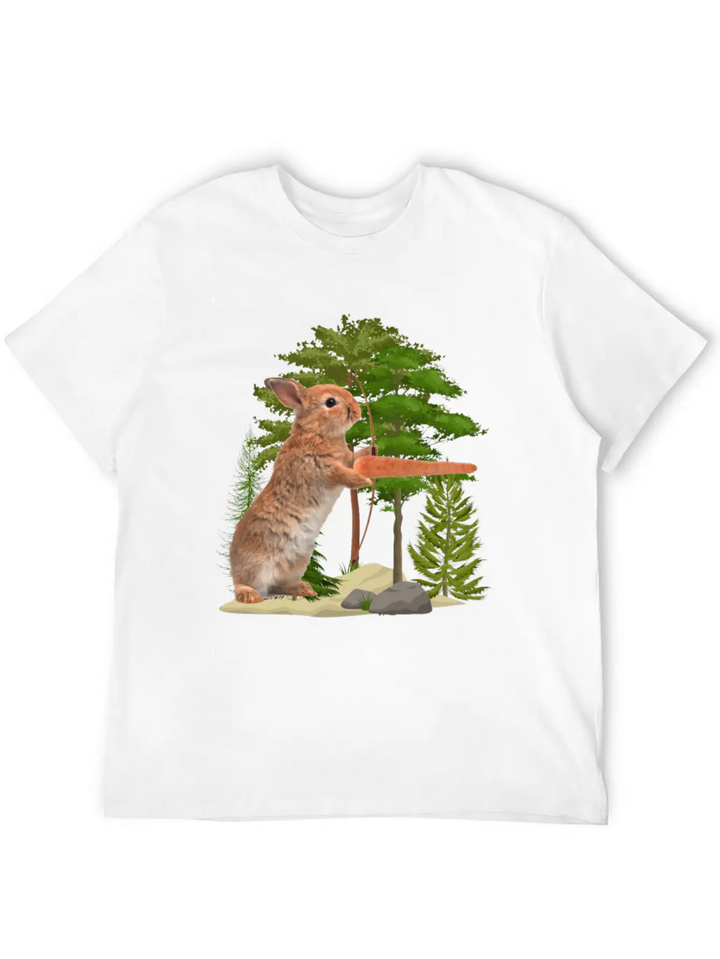 Hare Hunting Casual Graphic T-Shirt – Simple And Comfortable Daily Wear