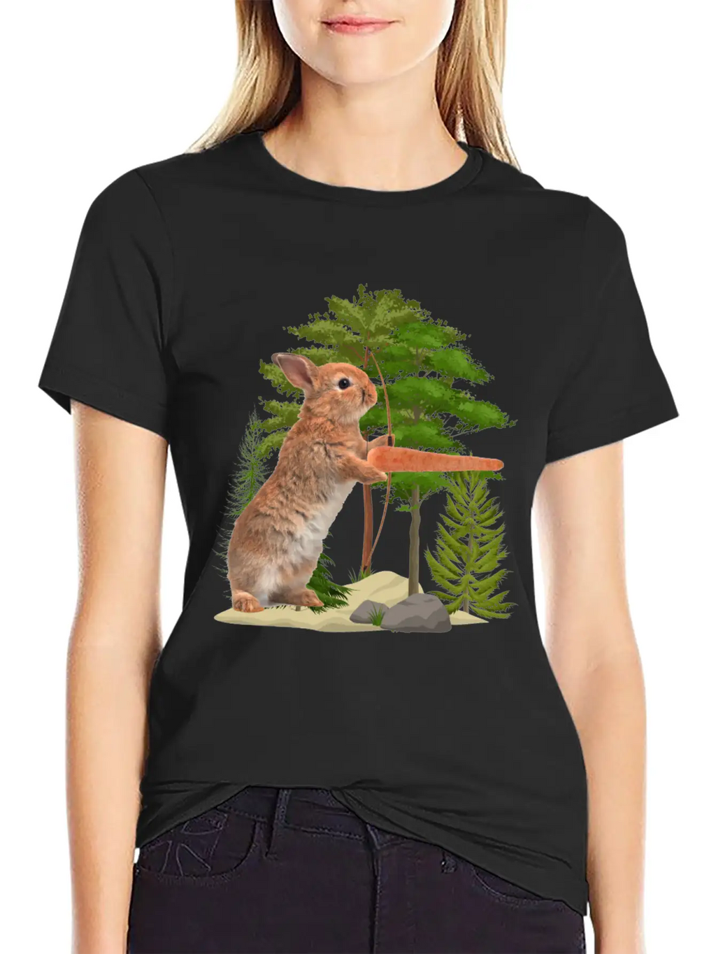 Hare Hunting Casual Graphic T-Shirt – Simple And Comfortable Daily Wear