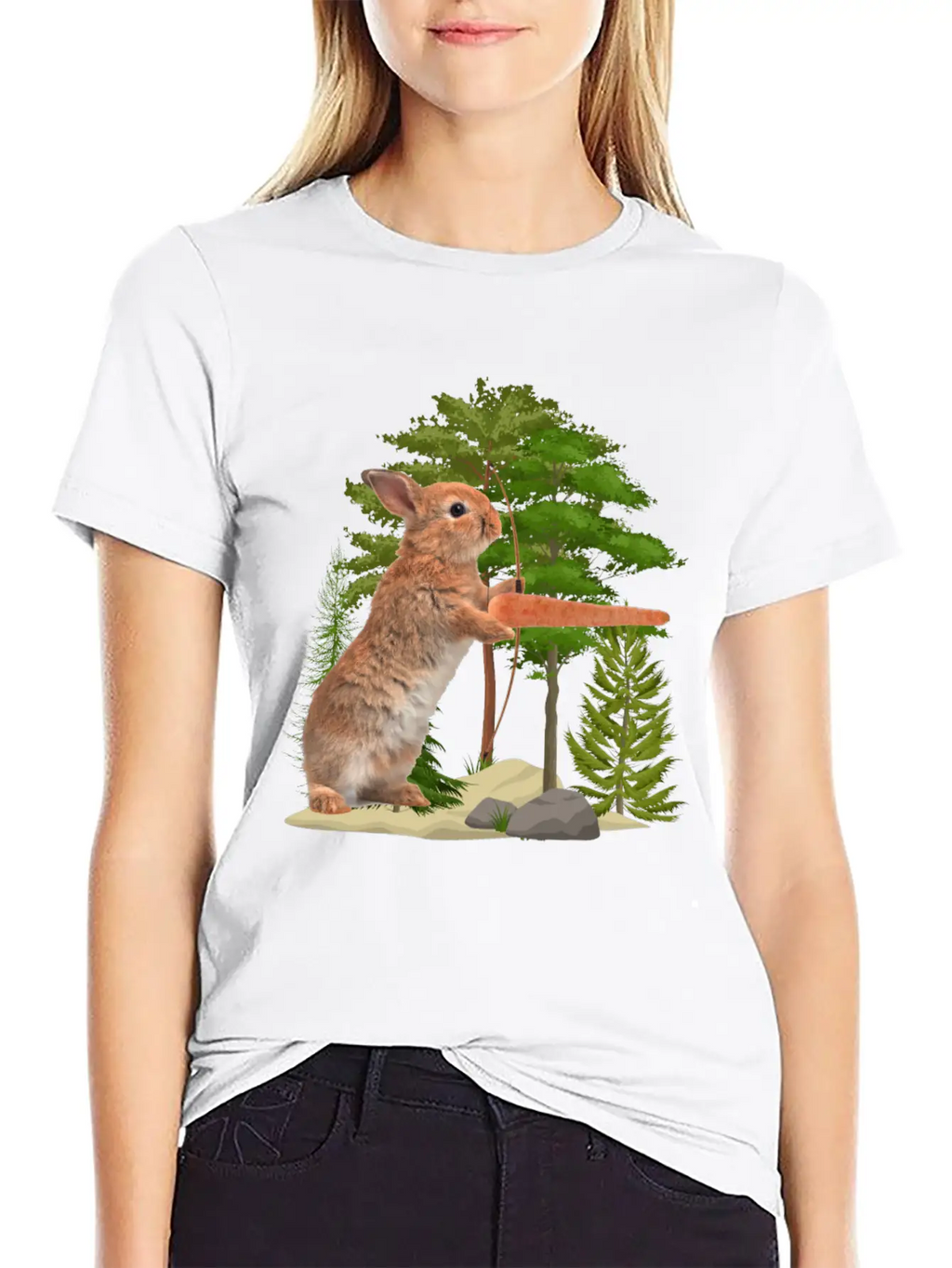Hare Hunting Casual Graphic T-Shirt – Simple And Comfortable Daily Wear