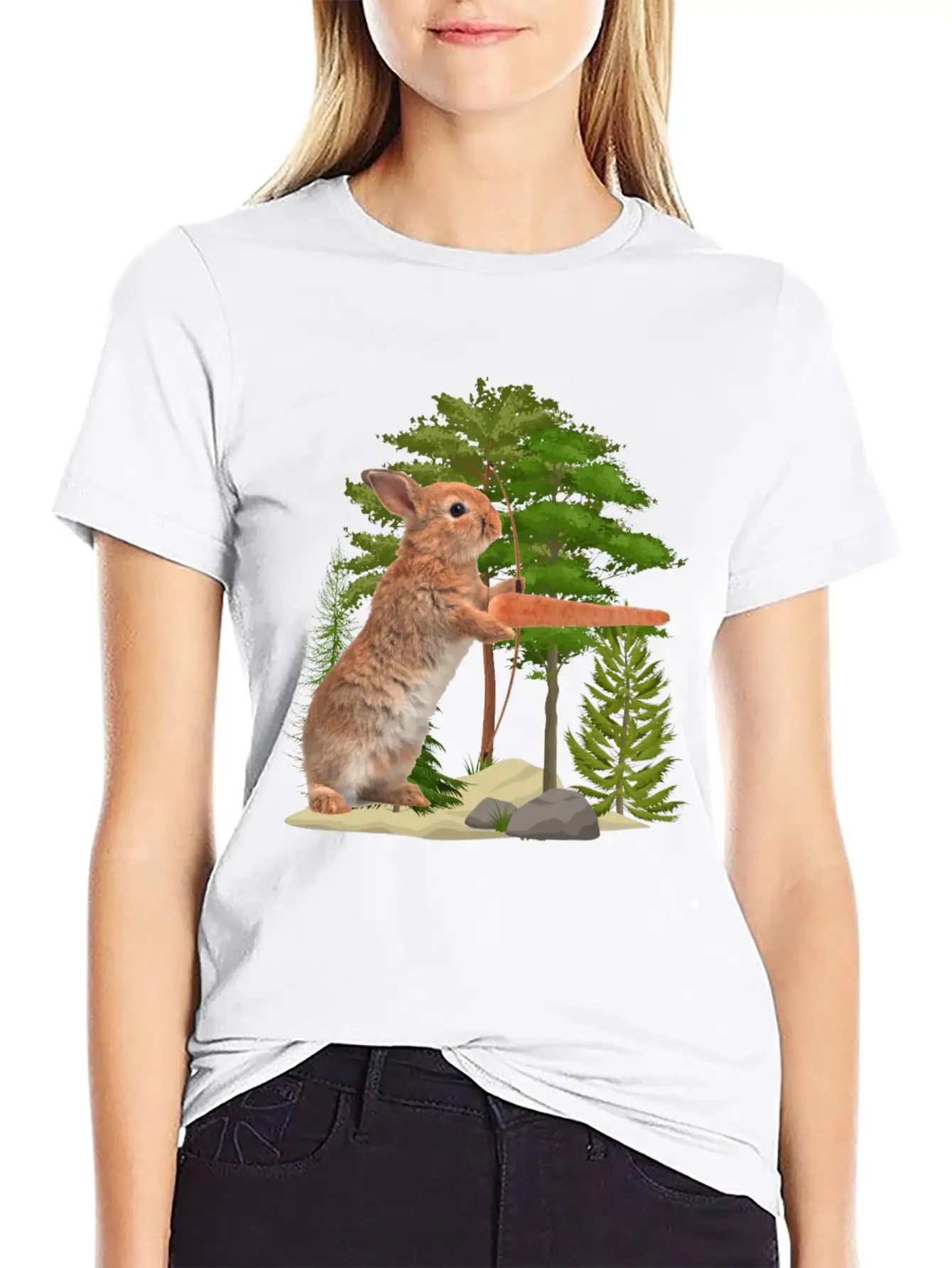 Hare Hunting Casual Graphic T-Shirt – Simple And Comfortable Daily Wear