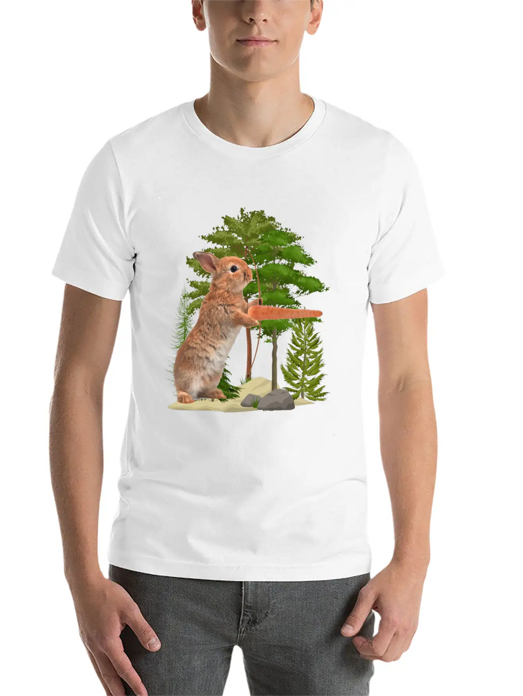 Hare Hunting Casual Graphic T-Shirt – Simple And Comfortable Daily Wear
