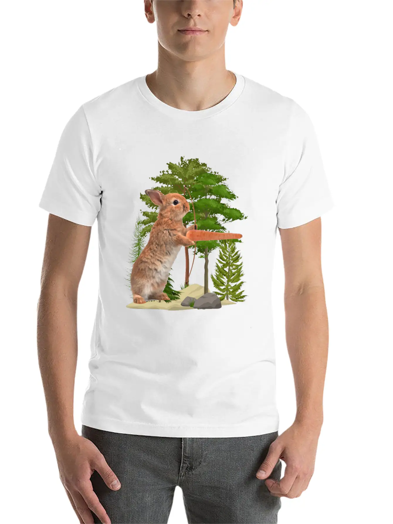 Hare Hunting Casual Graphic T-Shirt – Simple And Comfortable Daily Wear