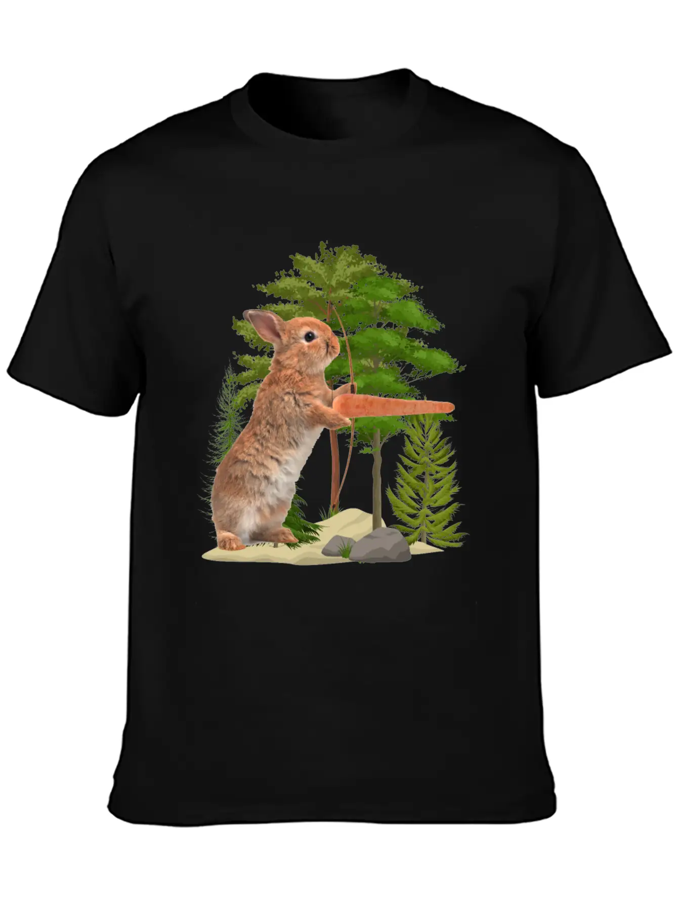Hare Hunting Casual Graphic T-Shirt – Simple And Comfortable Daily Wear