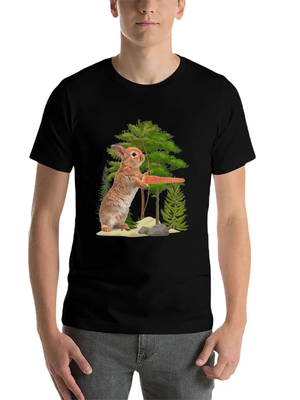 Hare Hunting Casual Graphic T-Shirt – Simple And Comfortable Daily Wear