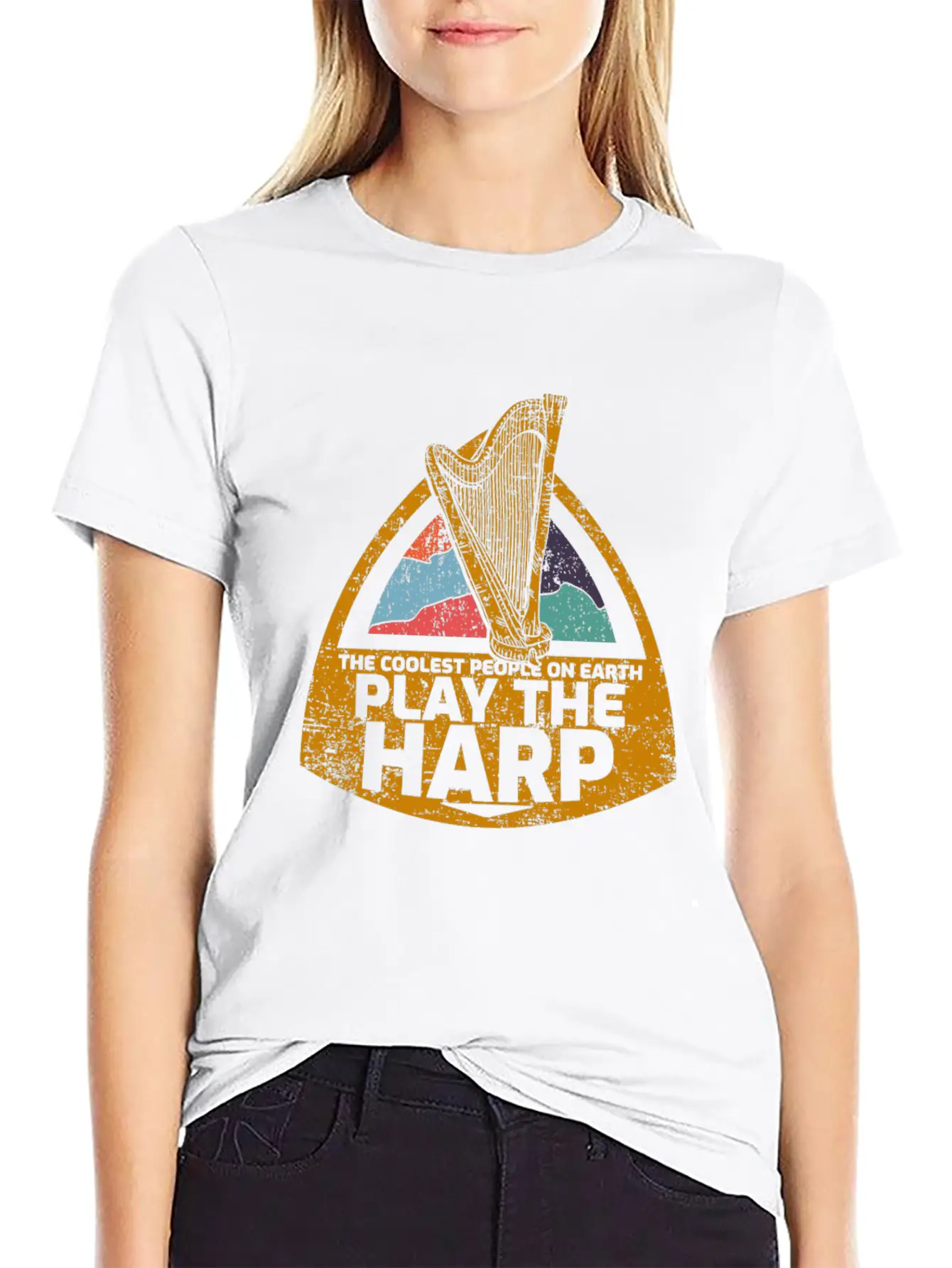 Harp Unisex Casual T-Shirt – Clean Design For Daily Comfort