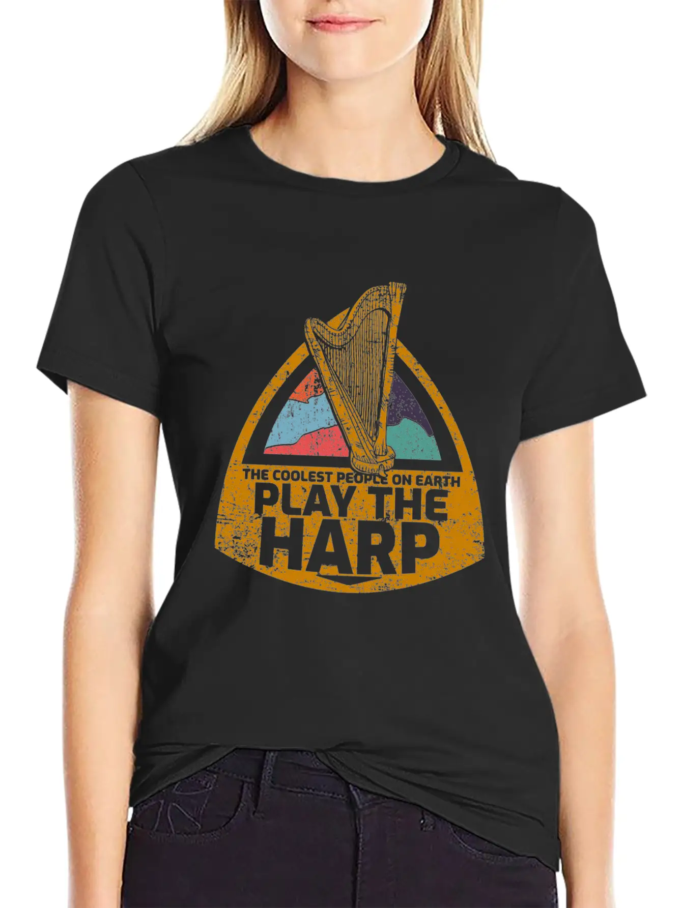 Harp Unisex Casual T-Shirt – Clean Design For Daily Comfort