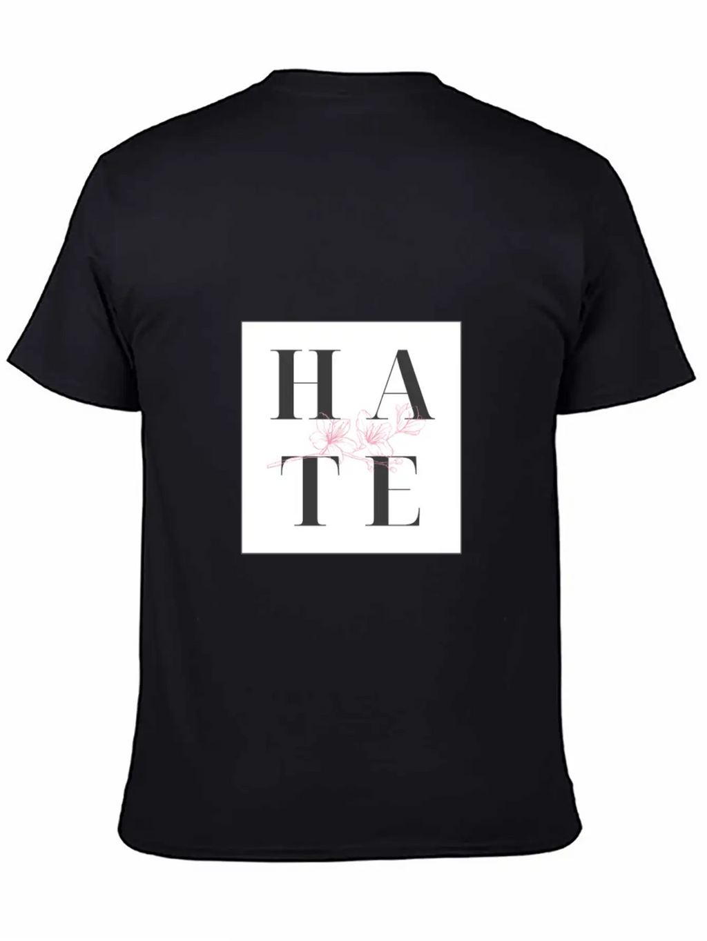 Hate Unisex Short Sleeve Soft Cotton T-Shirt – Casual Everyday Wear
