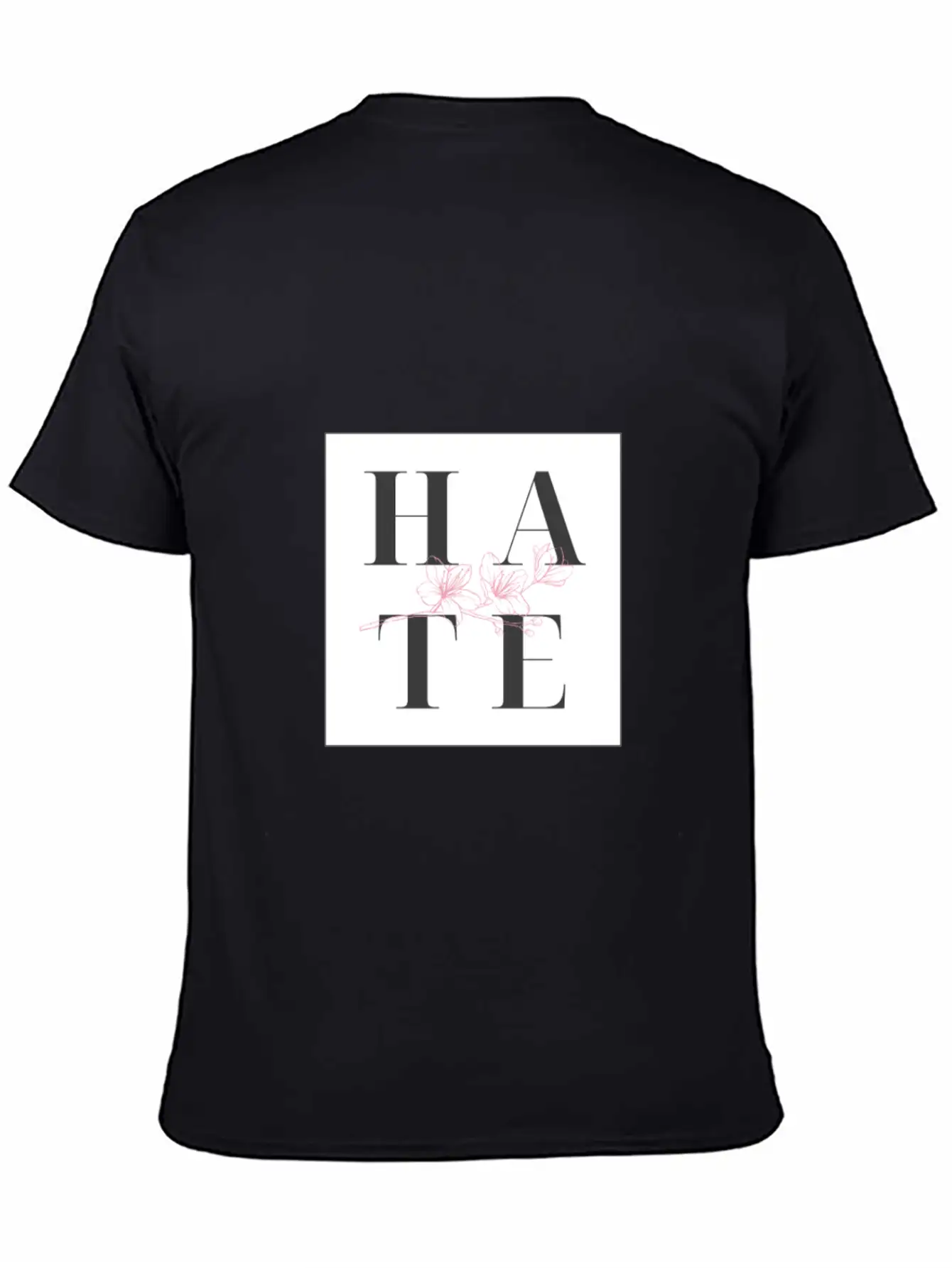Hate Unisex Short Sleeve Soft Cotton T-Shirt – Casual Everyday Wear