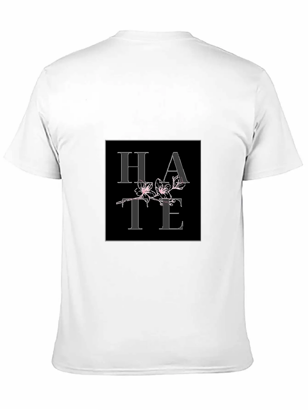 Hate Unisex Short Sleeve Soft Cotton T-Shirt – Casual Everyday Wear
