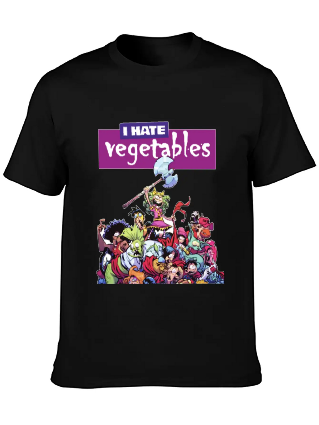 Hate Veggies Unisex Casual T-Shirt – Clean Design For Daily Comfort