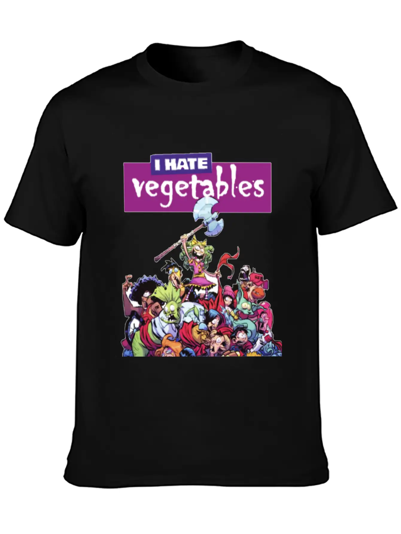 Hate Veggies Unisex Casual T-Shirt – Clean Design For Daily Comfort