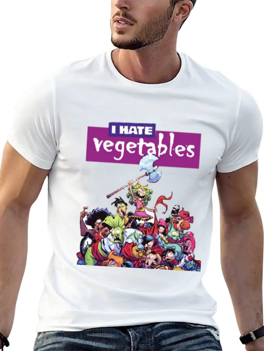 Hate Veggies Unisex Casual T-Shirt – Clean Design For Daily Comfort
