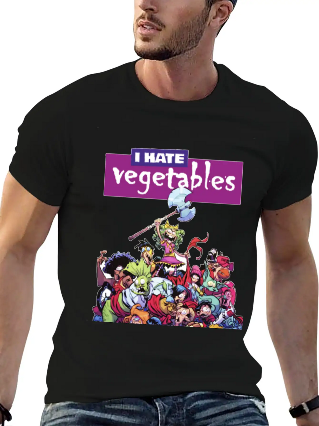 Hate Veggies Unisex Casual T-Shirt – Clean Design For Daily Comfort