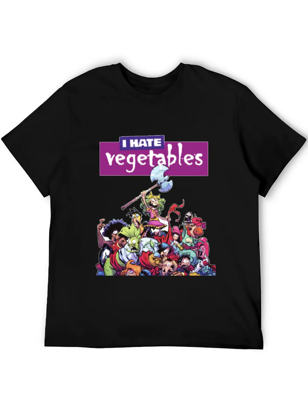 Hate Veggies Unisex Casual T-Shirt – Clean Design For Daily Comfort