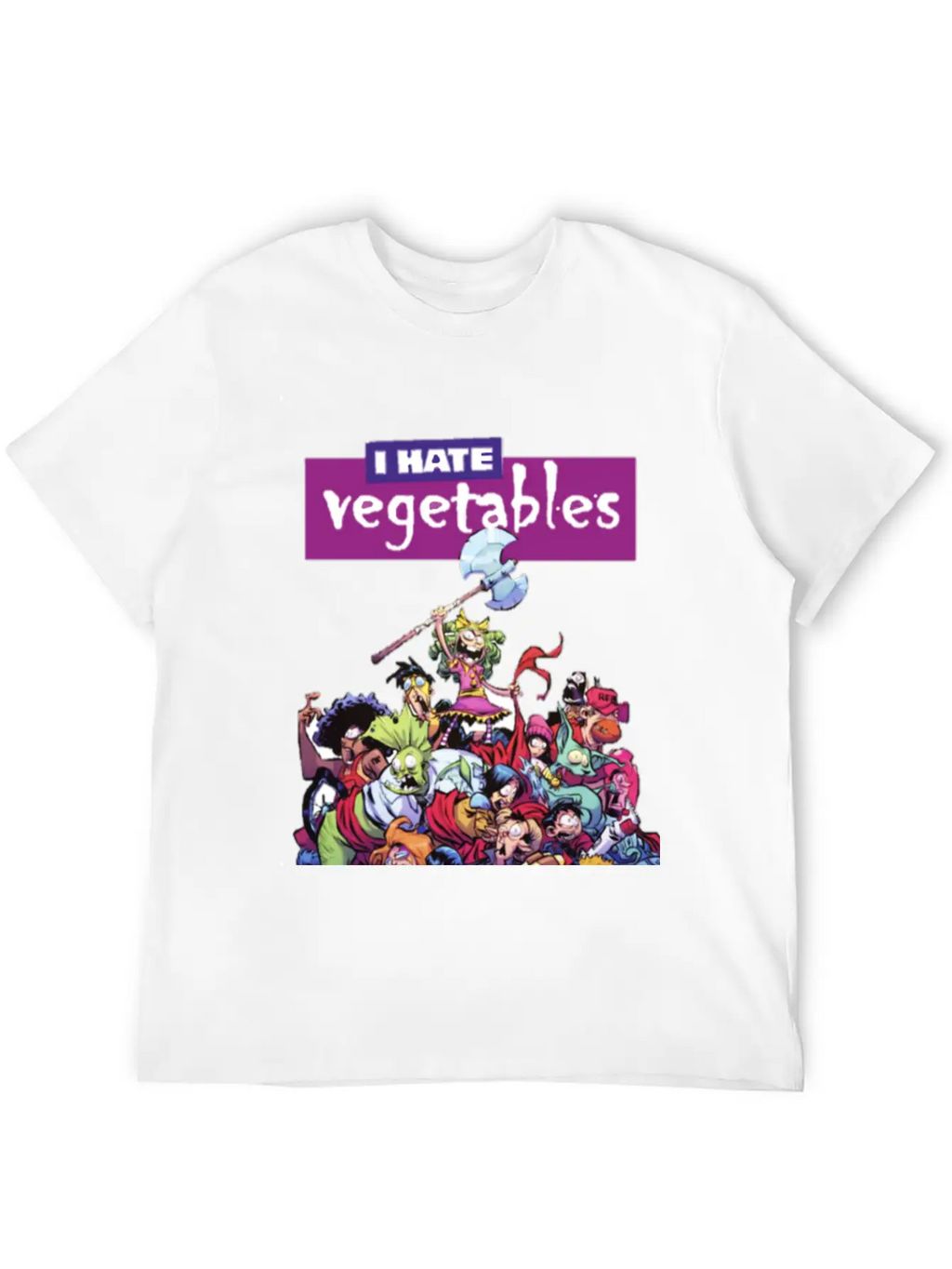 Hate Veggies Unisex Casual T-Shirt – Clean Design For Daily Comfort
