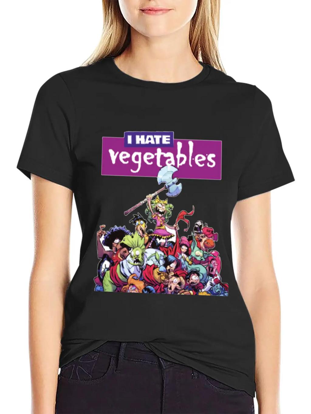Hate Veggies Unisex Casual T-Shirt – Clean Design For Daily Comfort