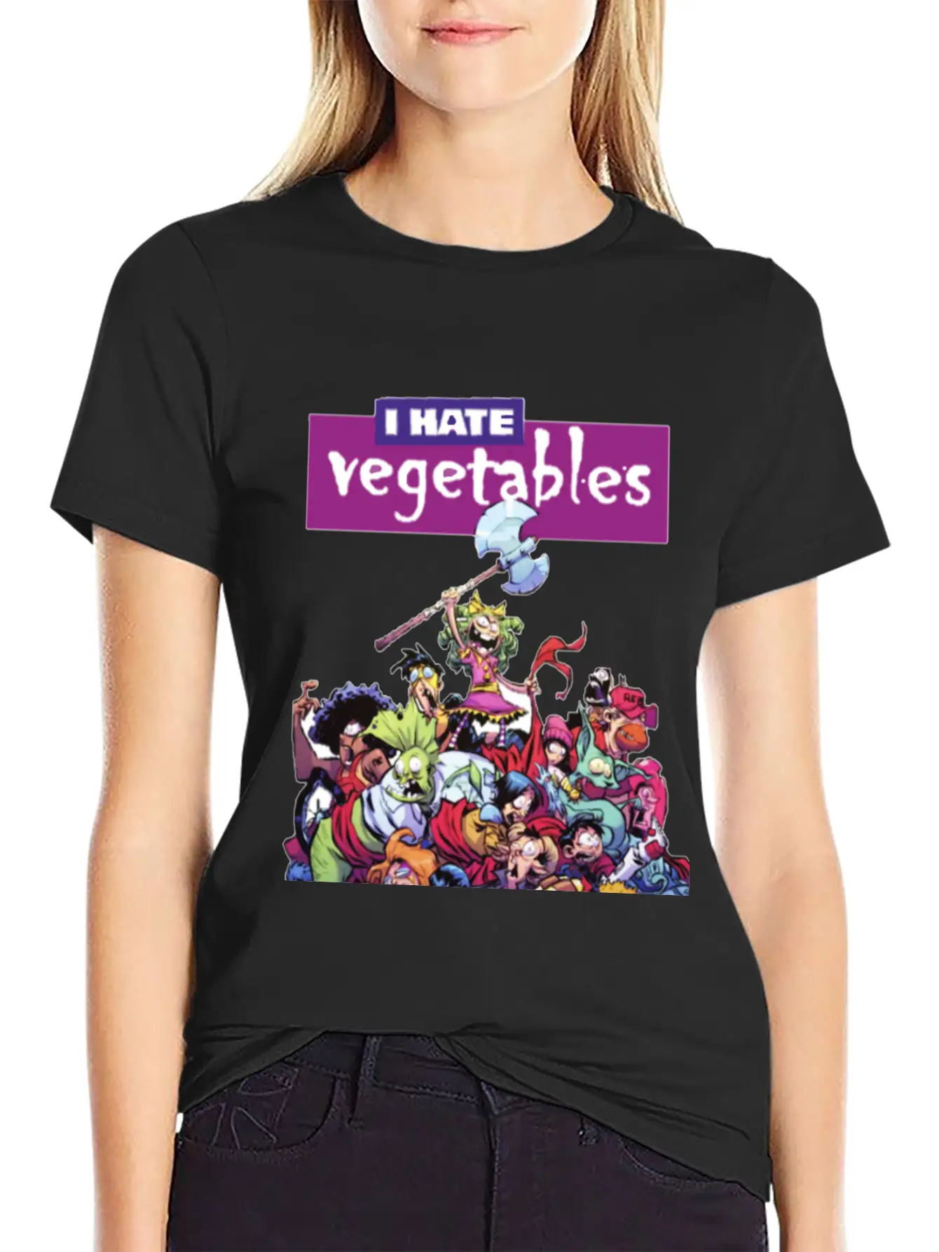 Hate Veggies Unisex Casual T-Shirt – Clean Design For Daily Comfort