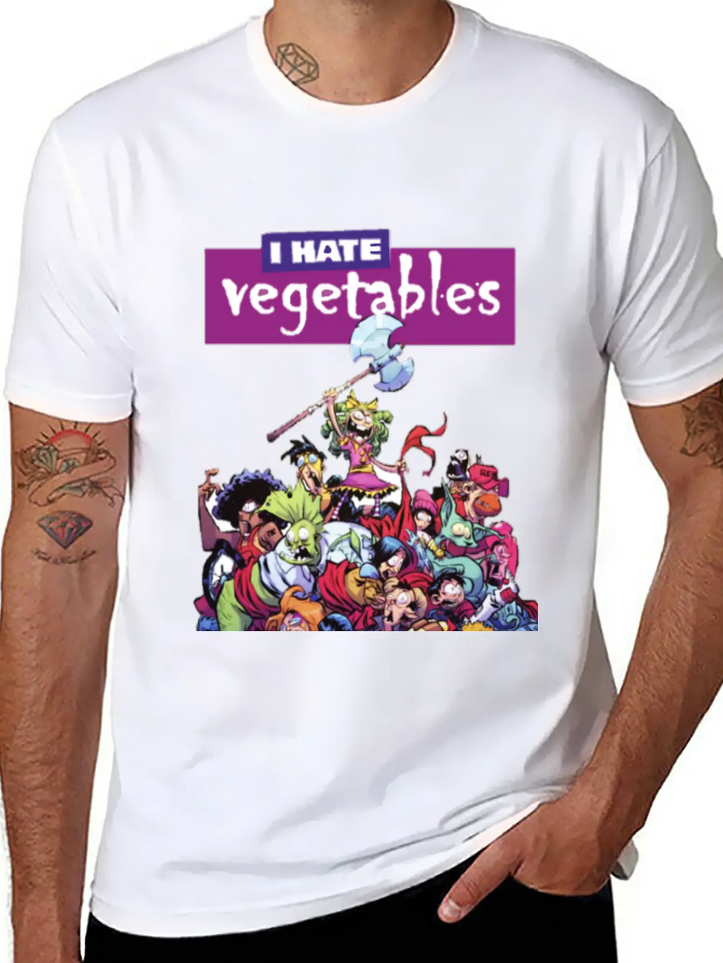 Hate Veggies Unisex Casual T-Shirt – Clean Design For Daily Comfort