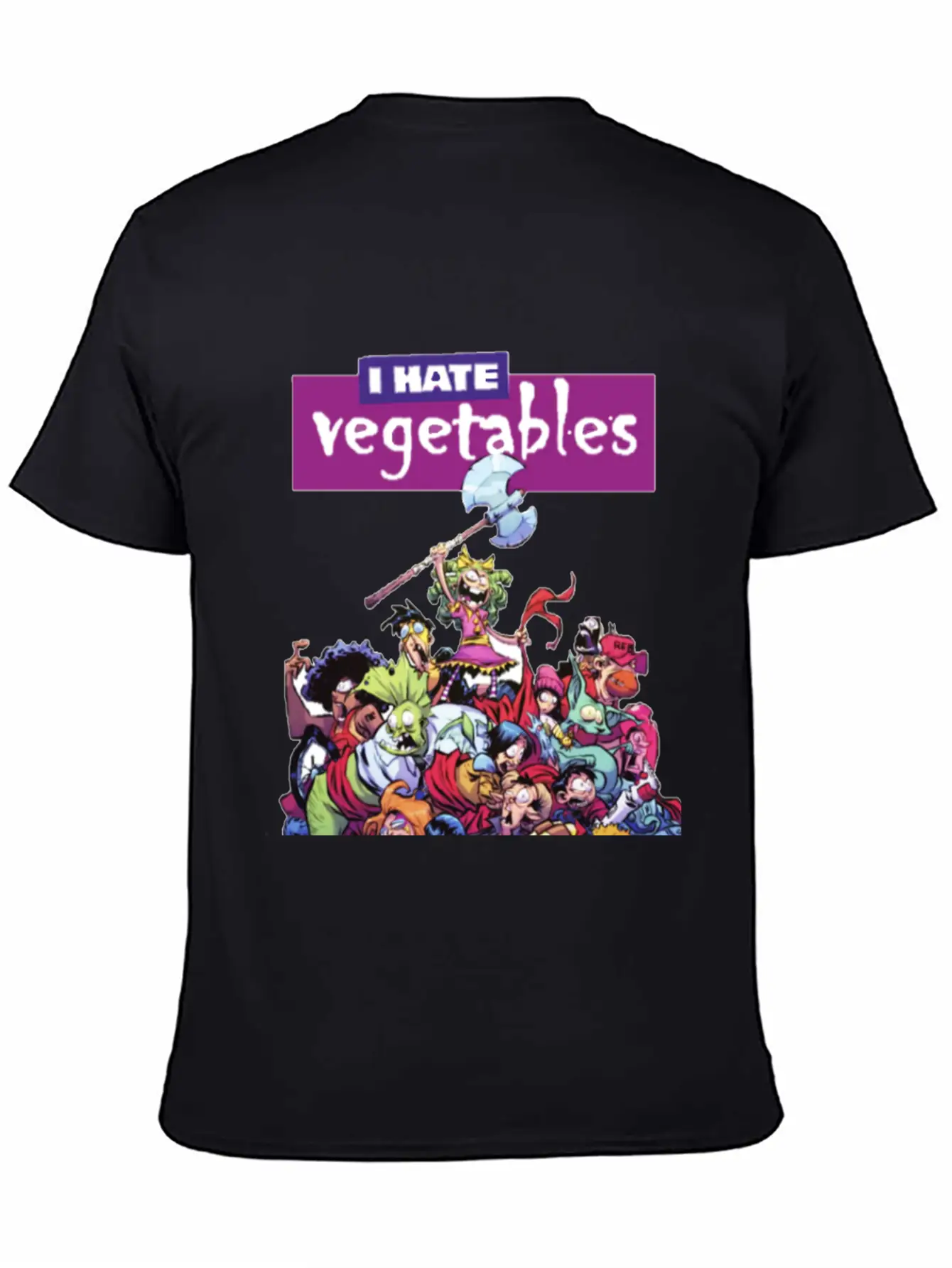 Hate Veggies Unisex Casual T-Shirt – Clean Design For Daily Comfort
