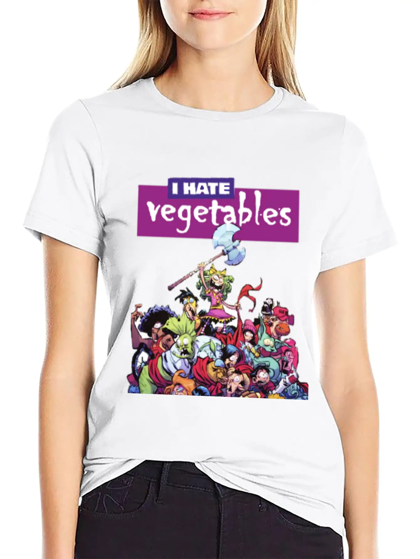 Hate Veggies Unisex Casual T-Shirt – Clean Design For Daily Comfort