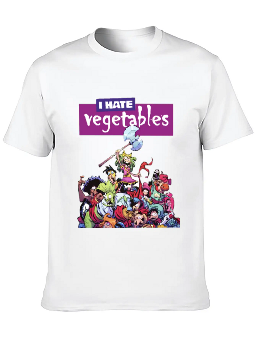 Hate Veggies Unisex Casual T-Shirt – Clean Design For Daily Comfort