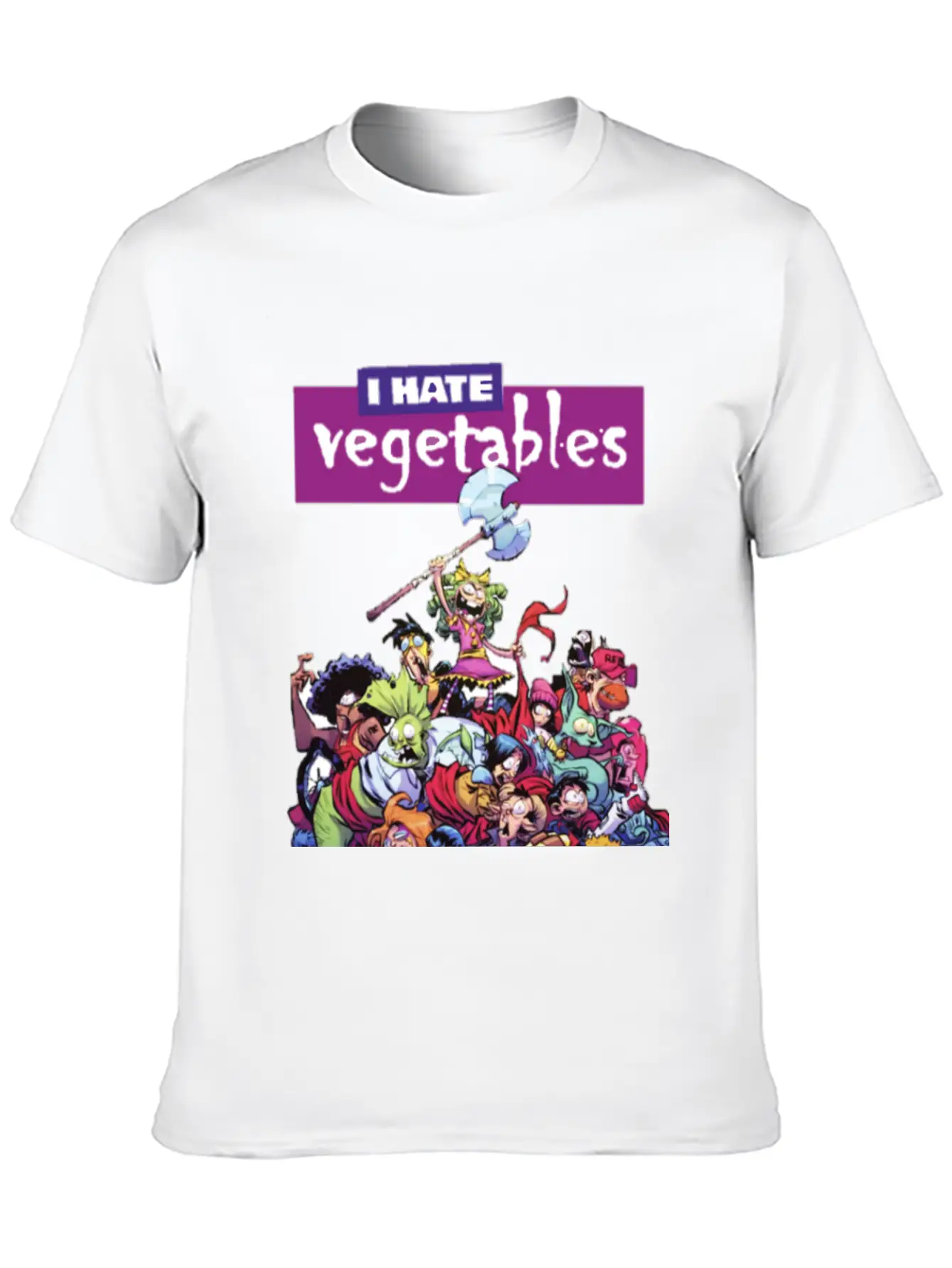 Hate Veggies Unisex Casual T-Shirt – Clean Design For Daily Comfort