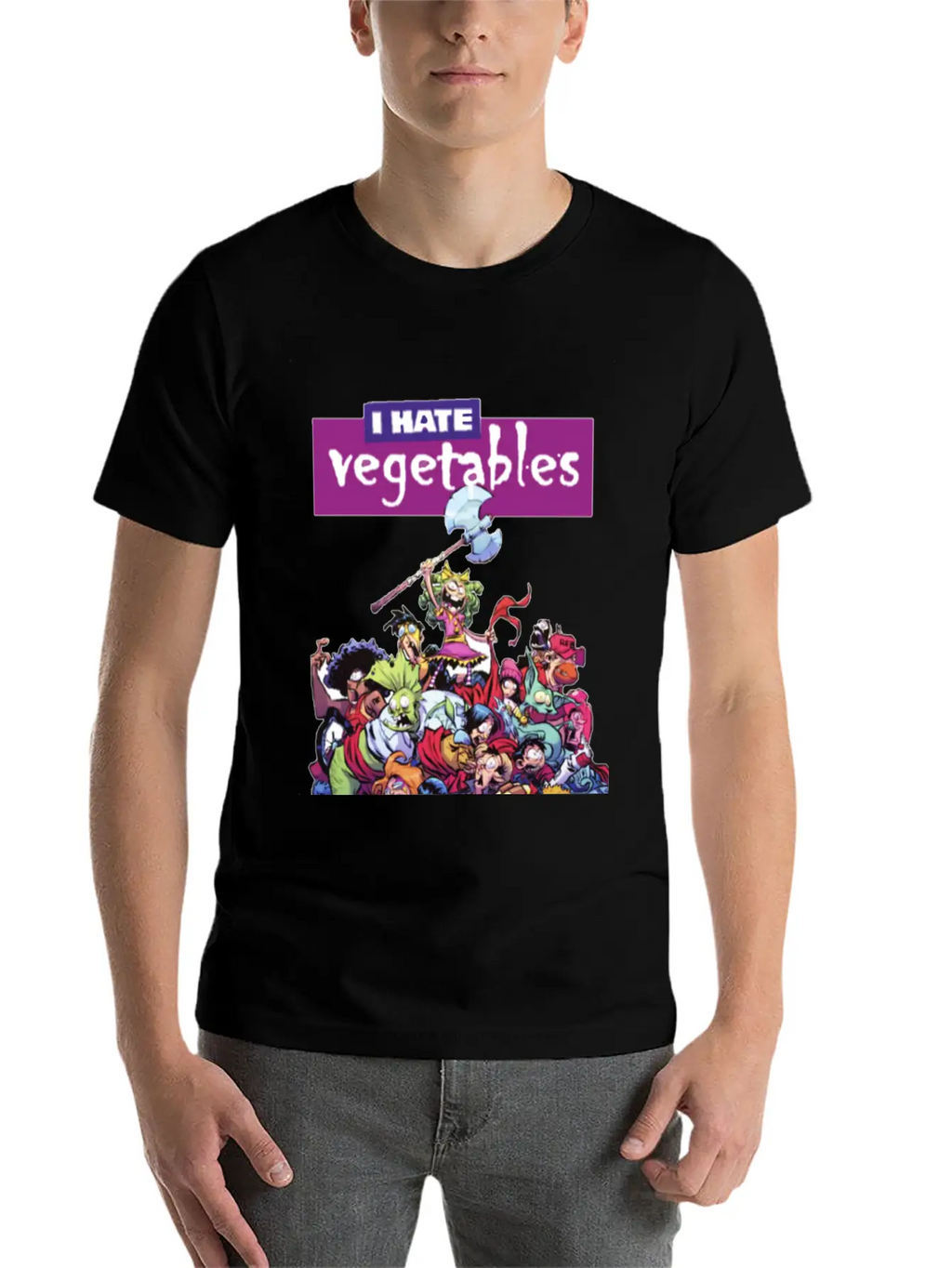 Hate Veggies Unisex Casual T-Shirt – Clean Design For Daily Comfort