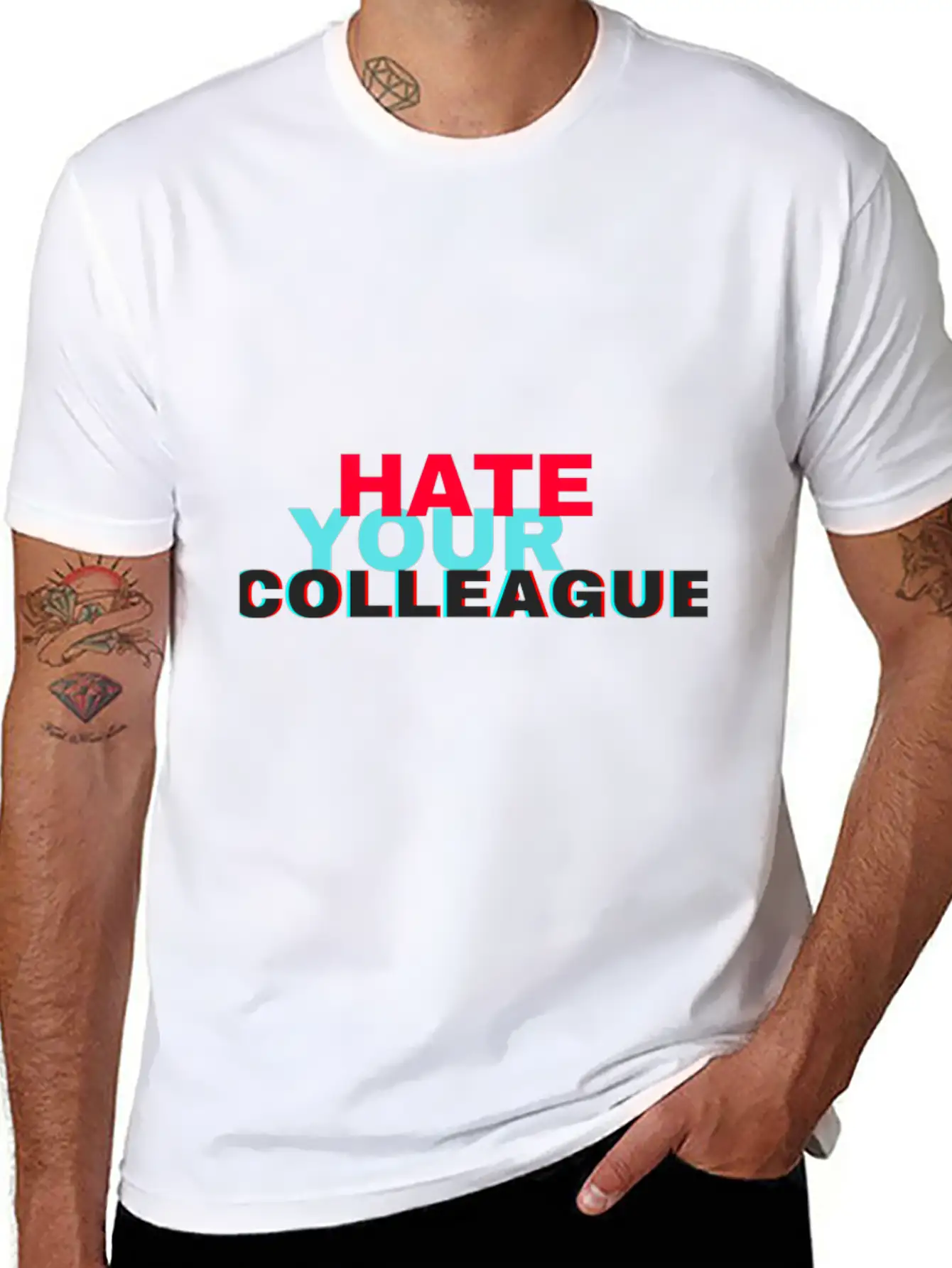 Hate Your Colleague Unisex Casual T-Shirt – Clean Design For Daily Comfort