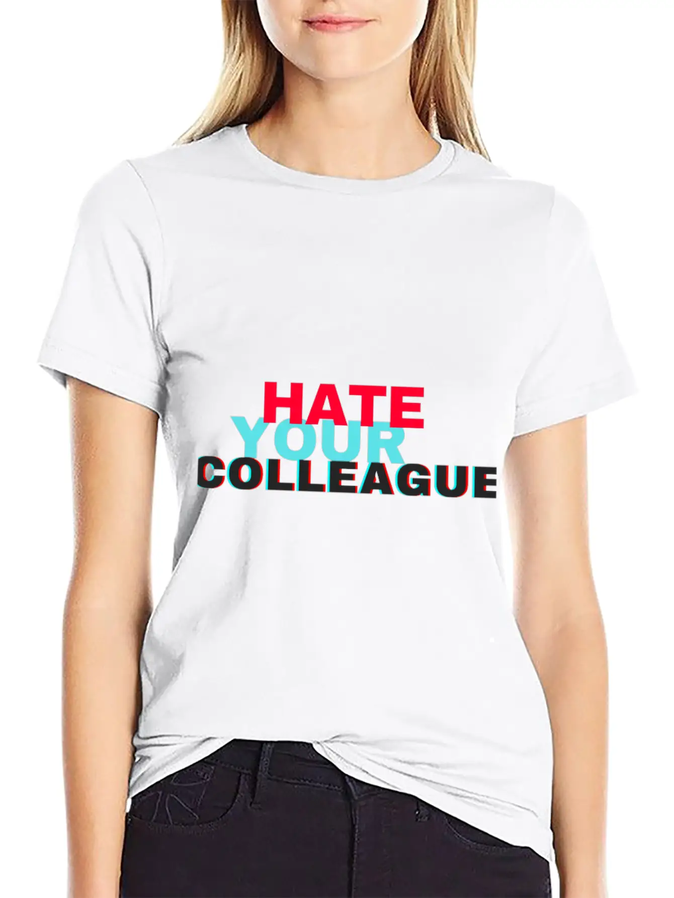 Hate Your Colleague Unisex Casual T-Shirt – Clean Design For Daily Comfort