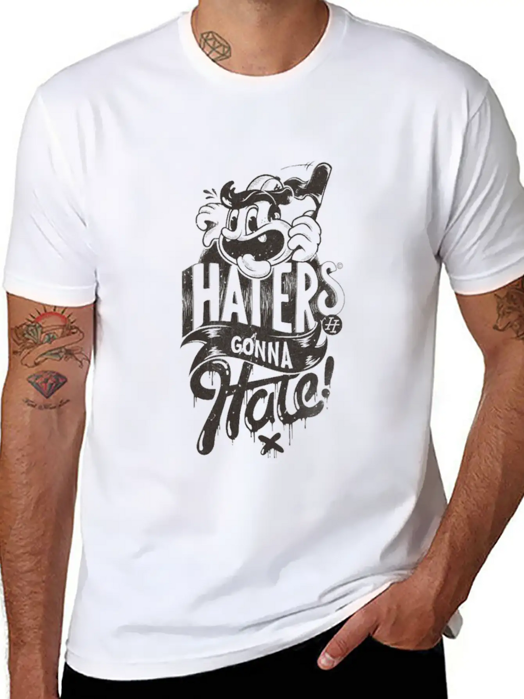 HATERS GONNA HATE Unisex Casual T-Shirt – Clean Design For Daily Comfort