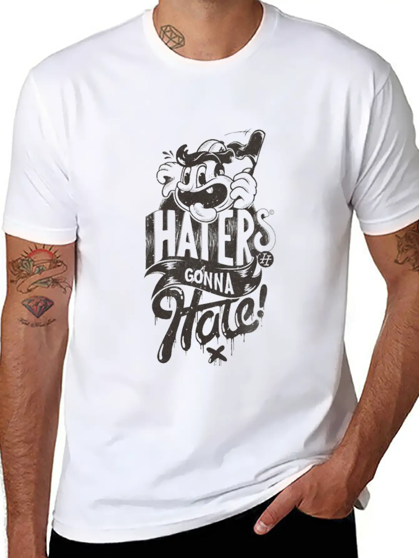 HATERS GONNA HATE Unisex Casual T-Shirt – Clean Design For Daily Comfort