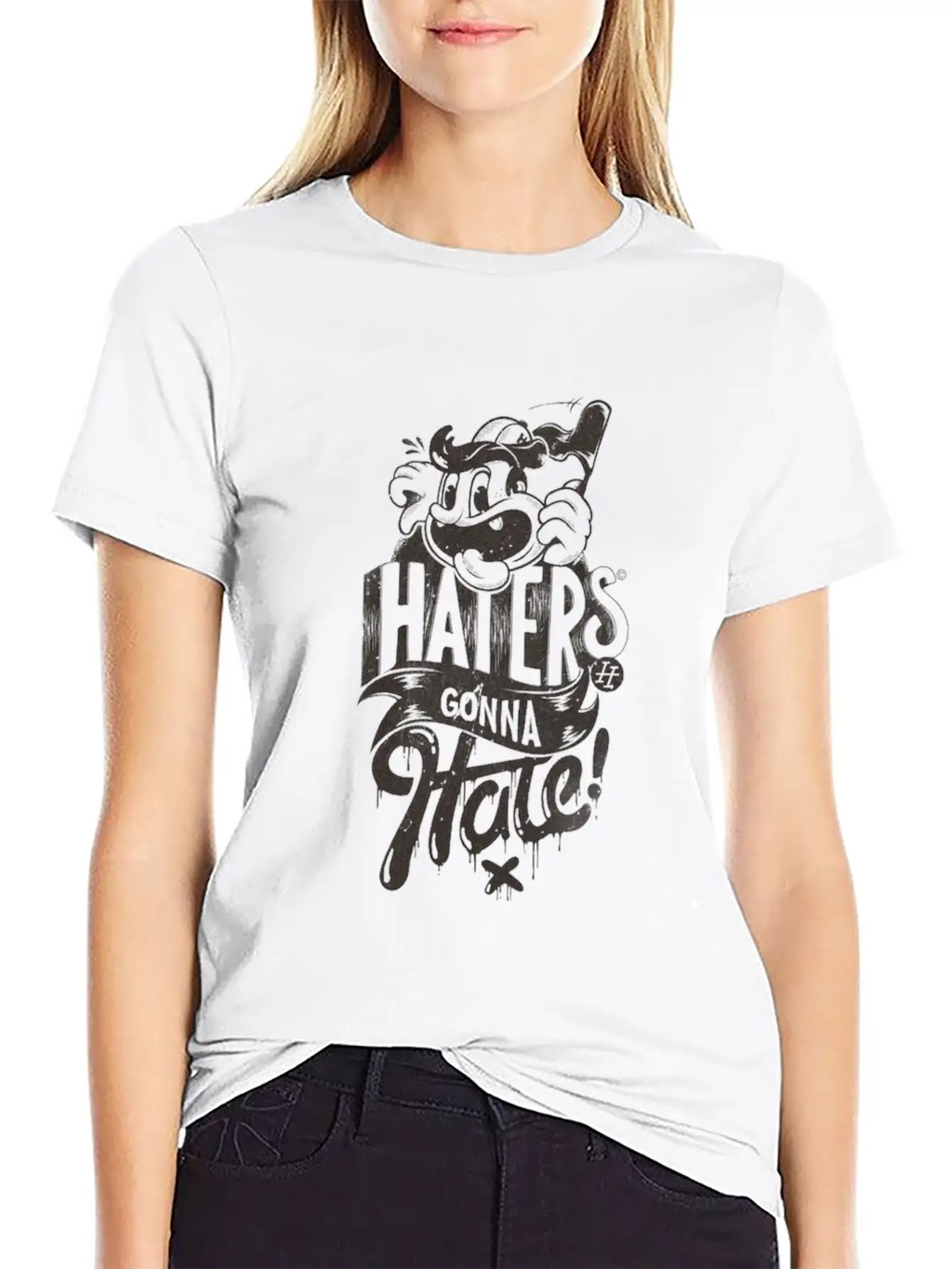 HATERS GONNA HATE Unisex Casual T-Shirt – Clean Design For Daily Comfort
