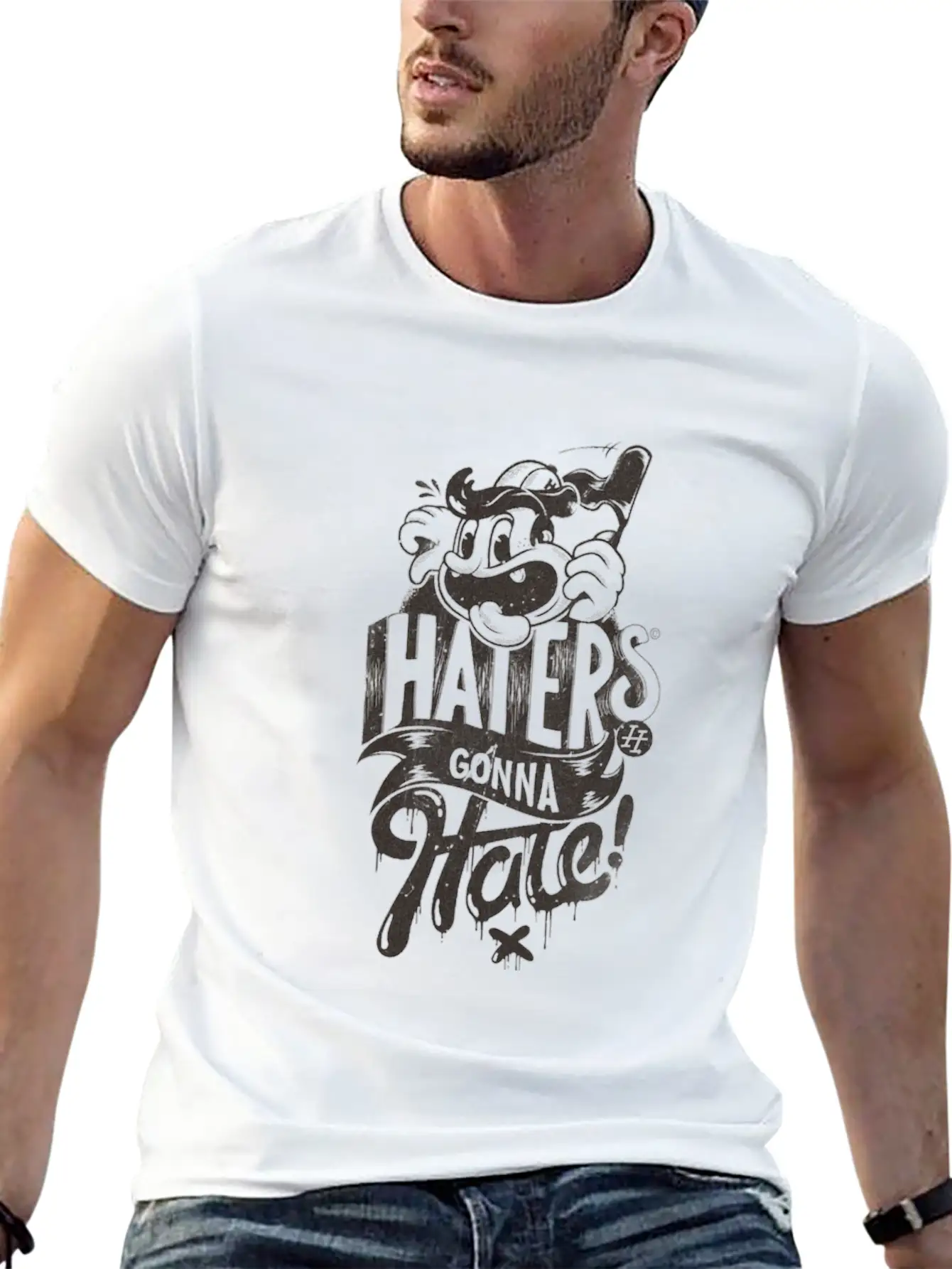 HATERS GONNA HATE Unisex Casual T-Shirt – Clean Design For Daily Comfort