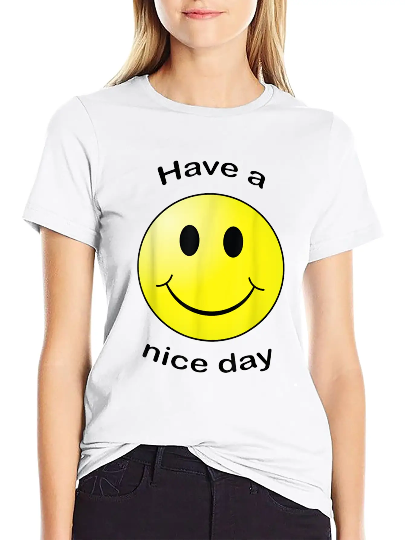 Have A Nice Day Face Gift Unisex Short Sleeve Soft Cotton T-Shirt – Casual Everyday Wear