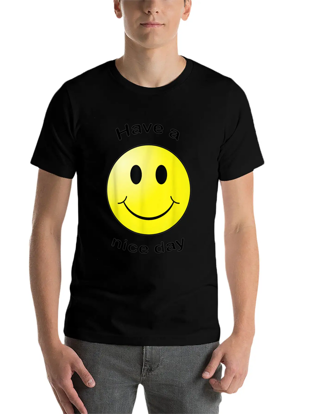 Have A Nice Day Face Gift Unisex Short Sleeve Soft Cotton T-Shirt – Casual Everyday Wear