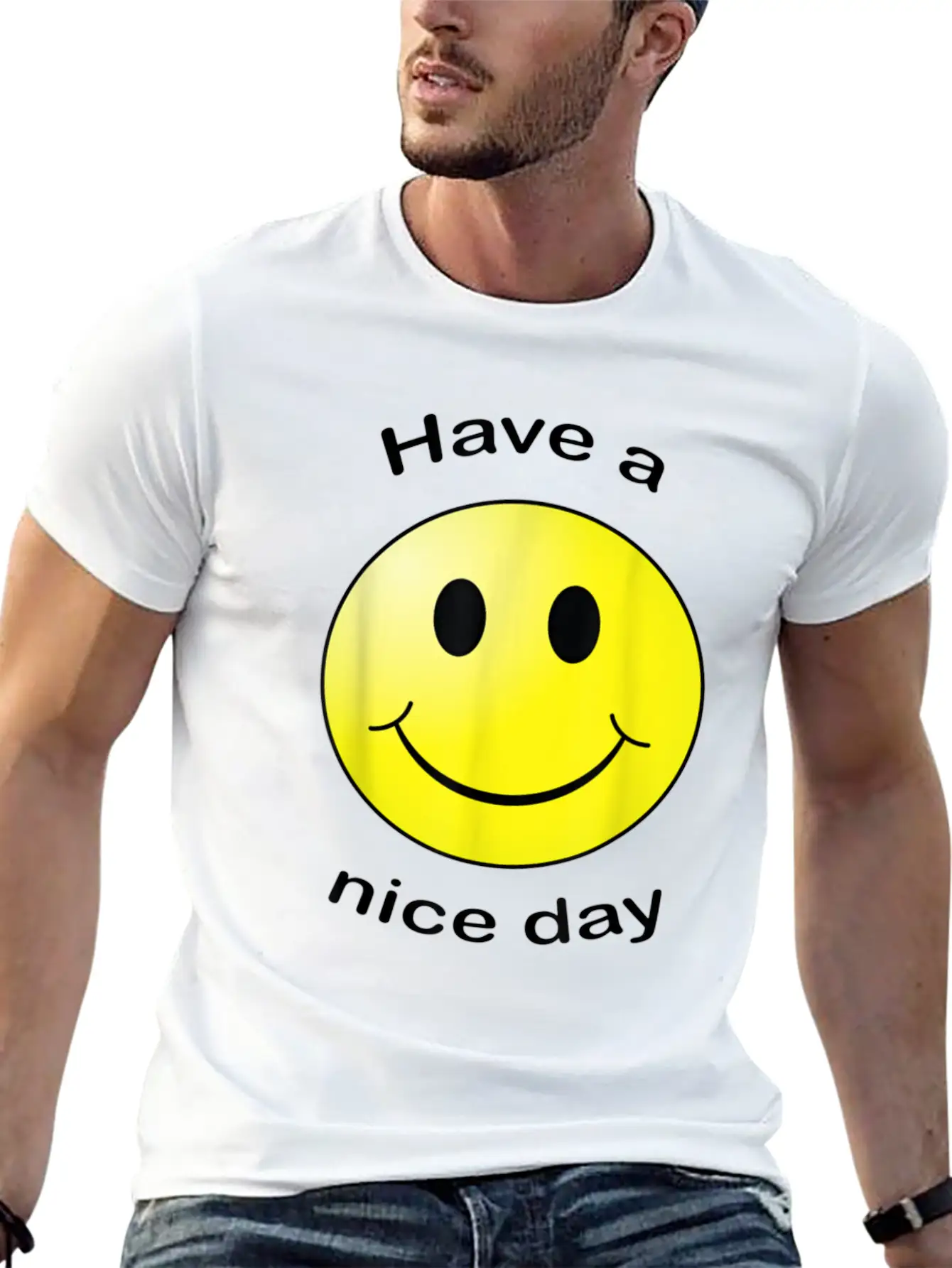 Have A Nice Day Face Gift Unisex Short Sleeve Soft Cotton T-Shirt – Casual Everyday Wear
