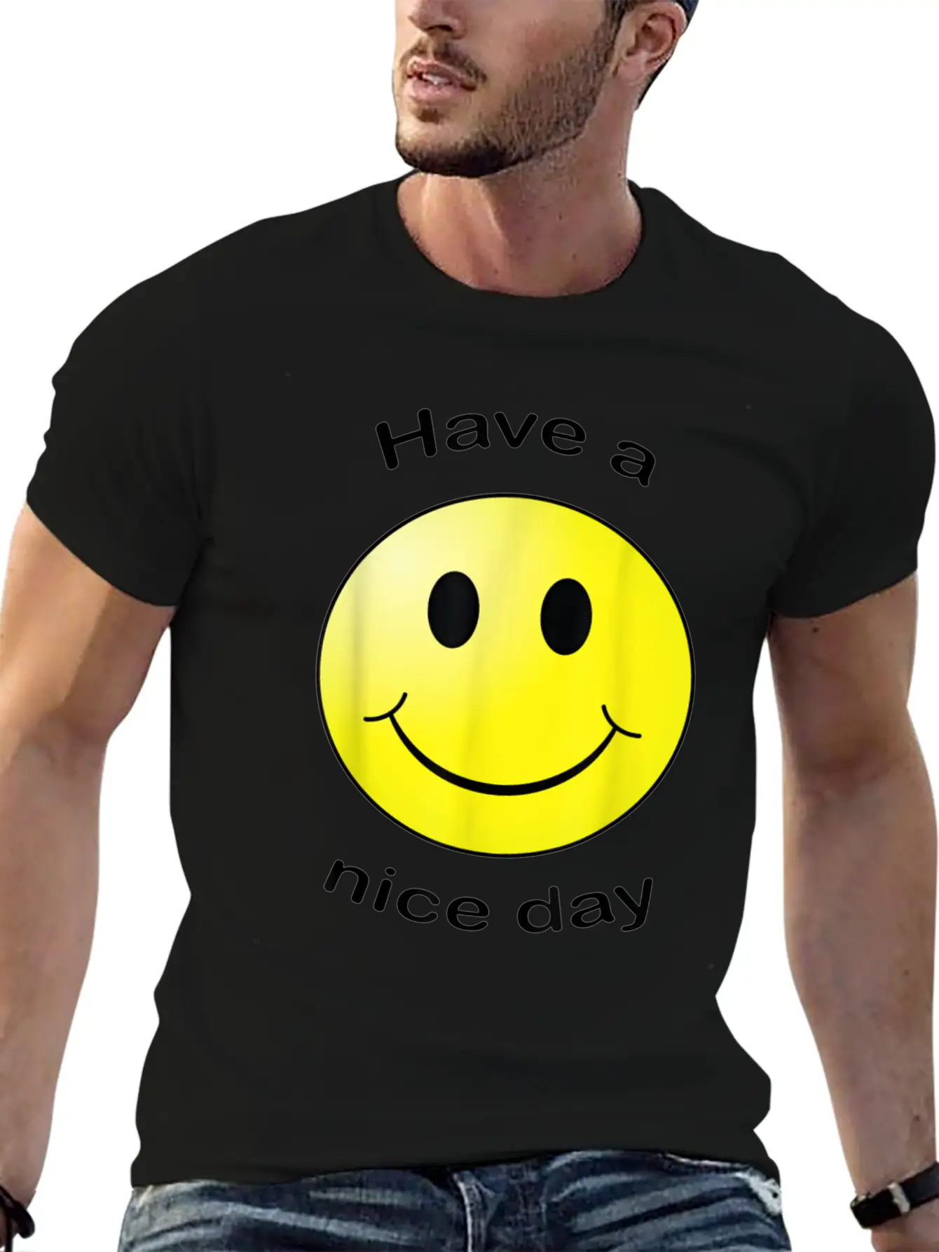Have A Nice Day Face Gift Unisex Short Sleeve Soft Cotton T-Shirt – Casual Everyday Wear