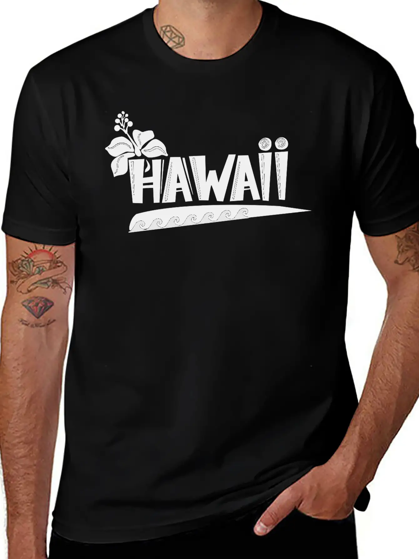 Hawaii Logo Unisex Casual T-Shirt – Clean Design For Daily Comfort