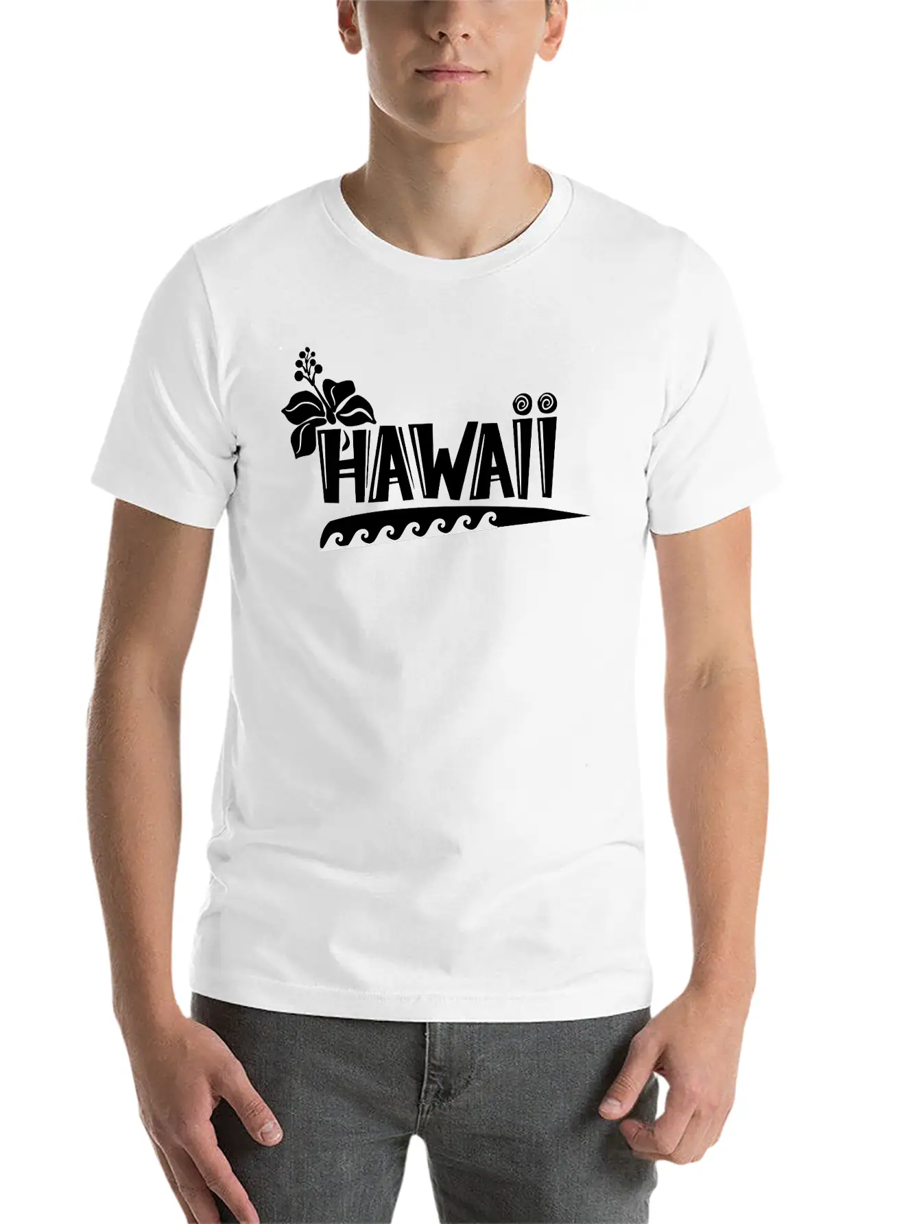 Hawaii Logo Unisex Casual T-Shirt – Clean Design For Daily Comfort