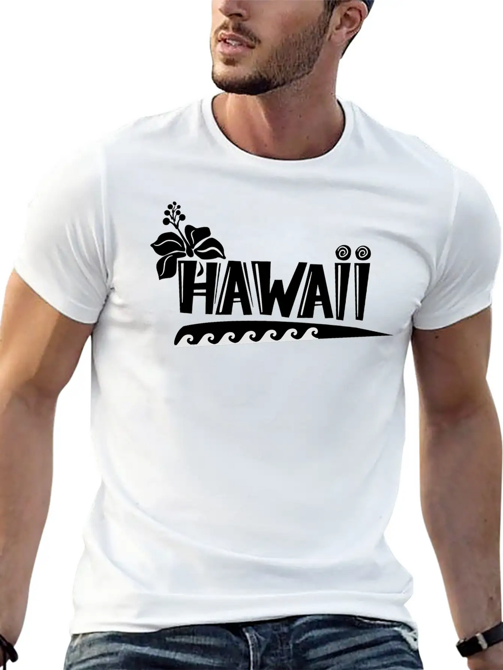 Hawaii Logo Unisex Casual T-Shirt – Clean Design For Daily Comfort