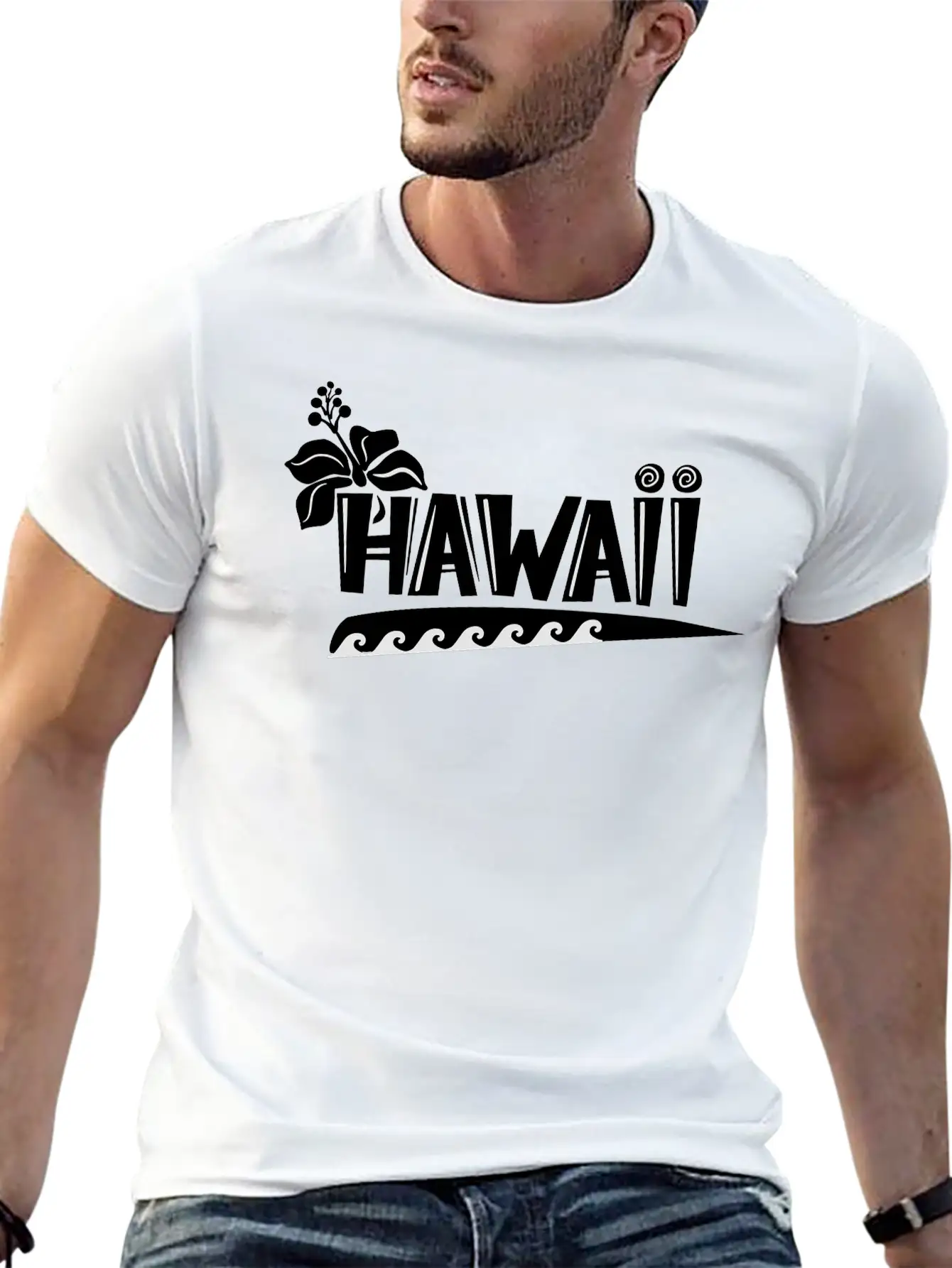 Hawaii Logo Unisex Casual T-Shirt – Clean Design For Daily Comfort