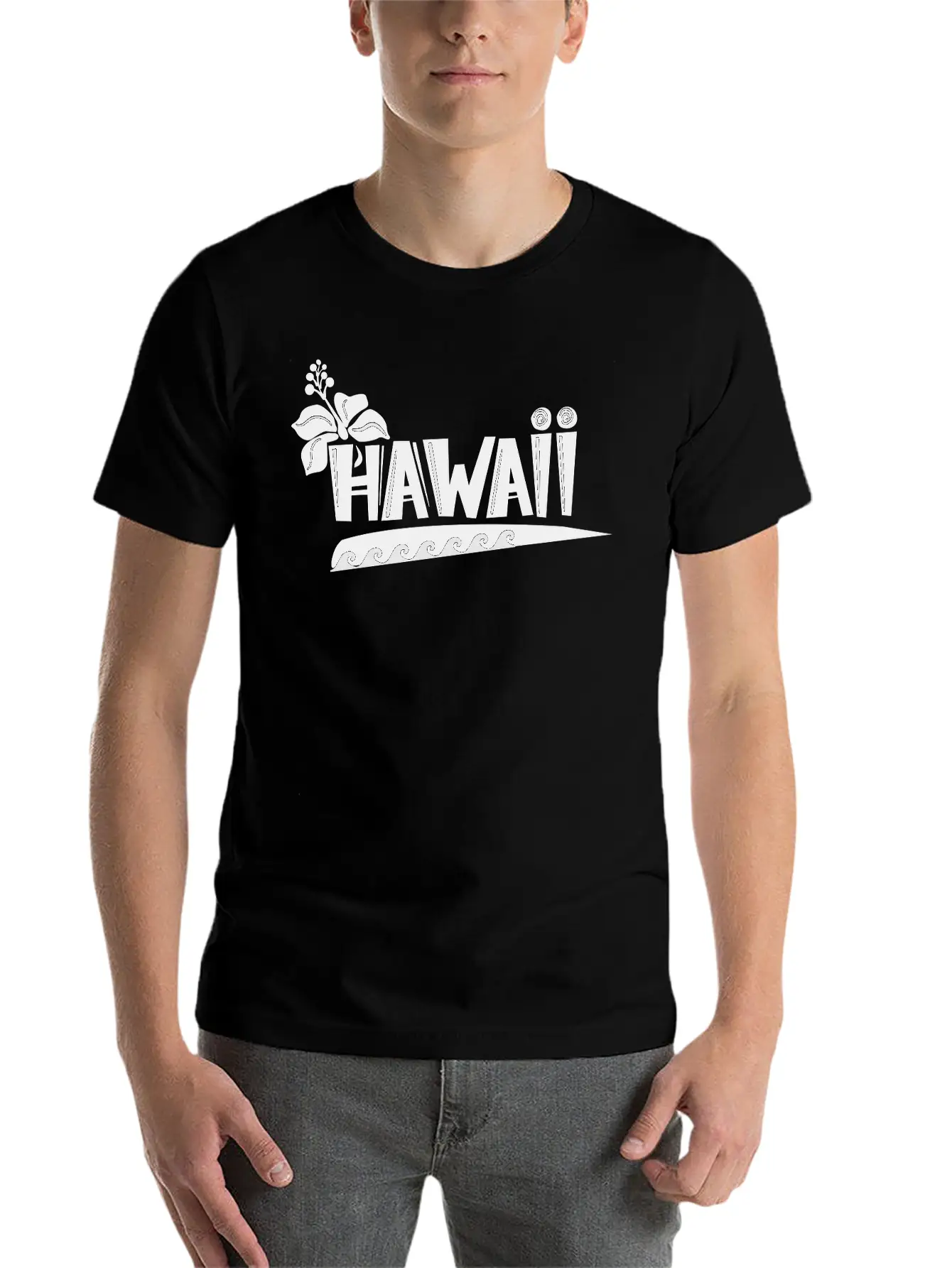 Hawaii Logo Unisex Casual T-Shirt – Clean Design For Daily Comfort