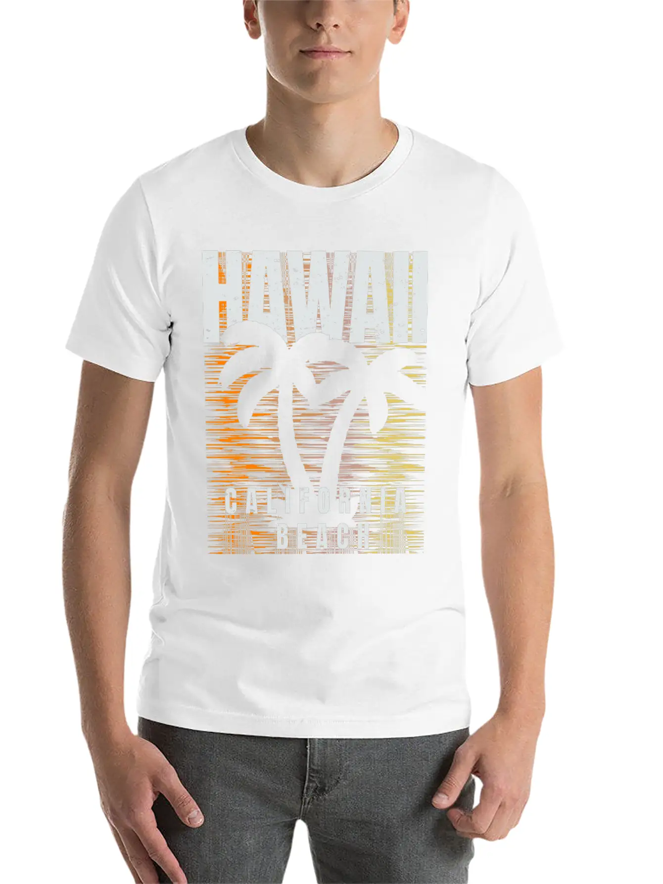 Hawaii Vibes: California Beach Lover Gifts Unisex Short Sleeve Soft Cotton T-Shirt – Casual Everyday Wear