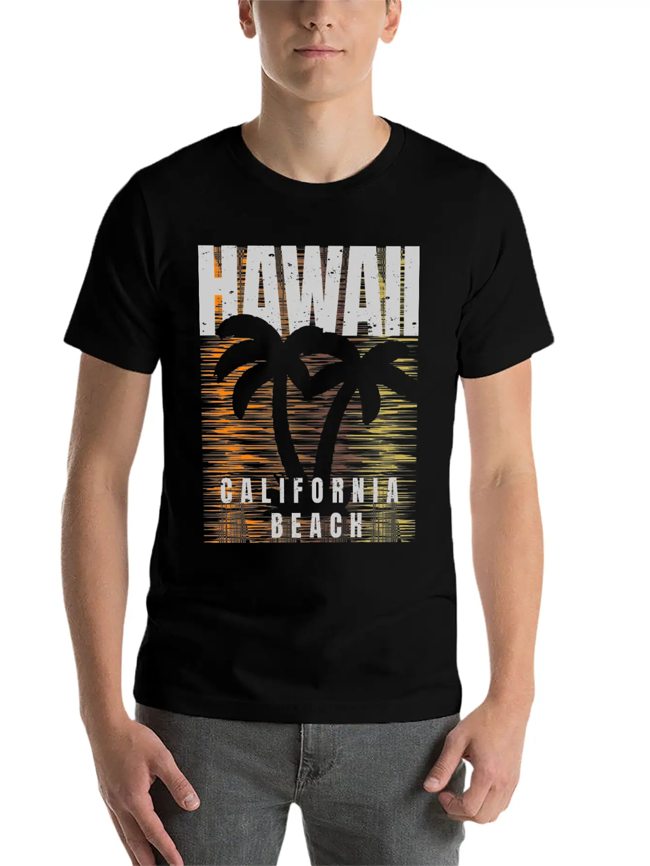 Hawaii Vibes: California Beach Lover Gifts Unisex Short Sleeve Soft Cotton T-Shirt – Casual Everyday Wear