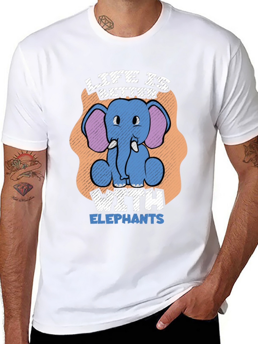 Life is Better with Elephants T-Shirt