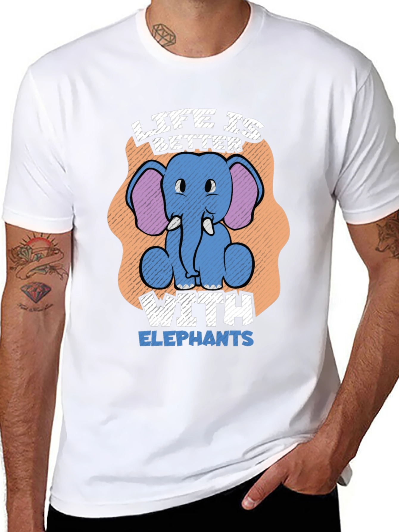 Life is Better with Elephants T-Shirt