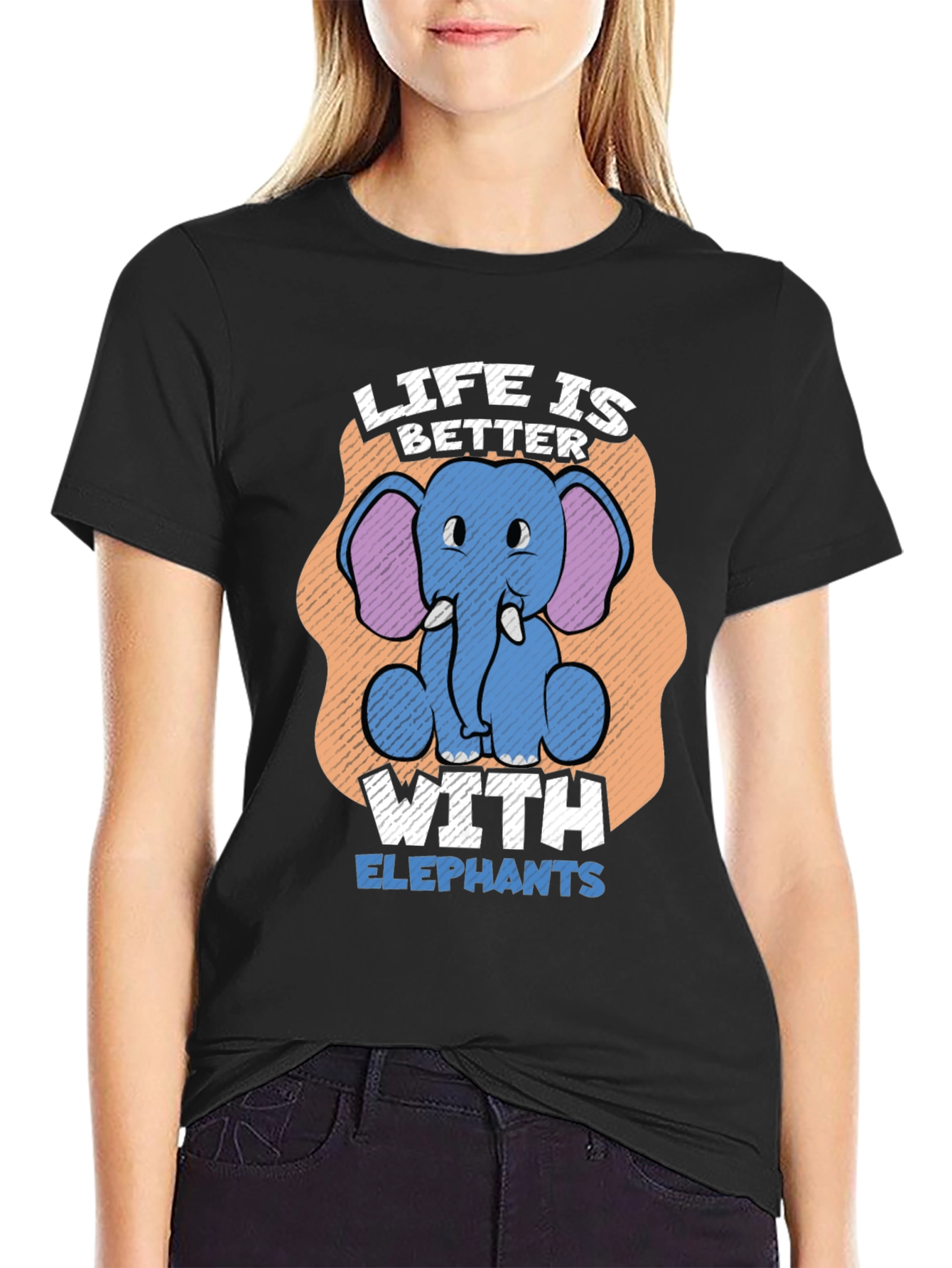 Life is Better with Elephants T-Shirt