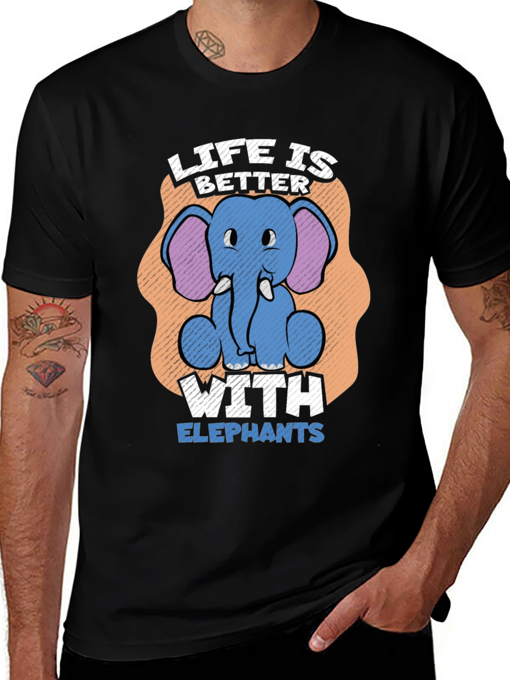 Life is Better with Elephants T-Shirt